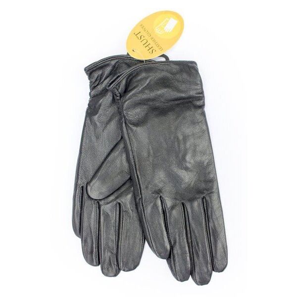 

Черные кожаные женские перчатки Shust Gloves