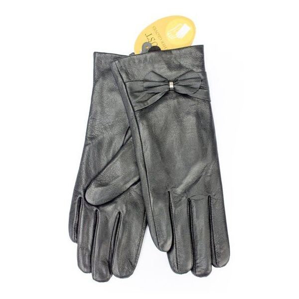 

Женские черные перчатки из натуральной кожи Shust Gloves M