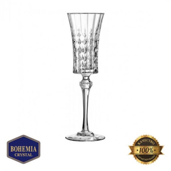

Набор бокалов для шампанского стекло Bohemia Diamond 120 мл 6 шт (8930)