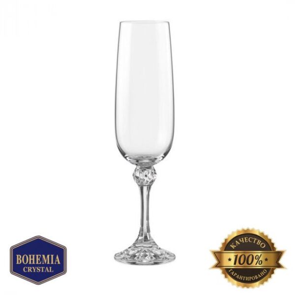 

Набор фужеров для шампанского стеклянных Bohemia Julia 180 мл 6 шт (3054)