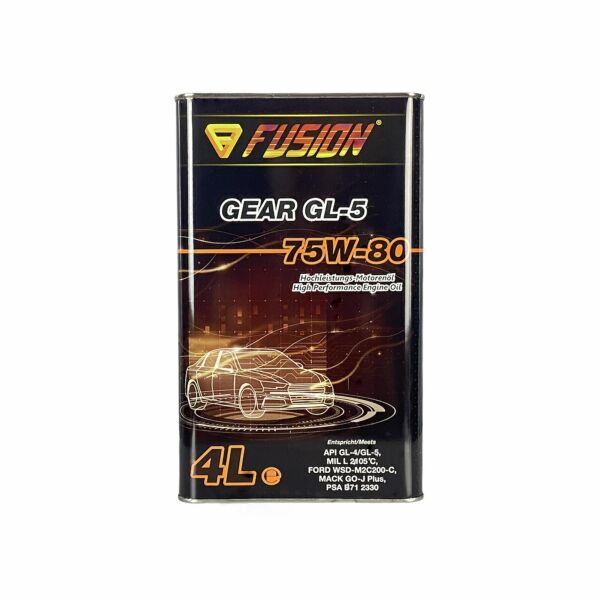 

Трансмиссионное масло Fusion GEAR GL-5 75W-80 4L metal