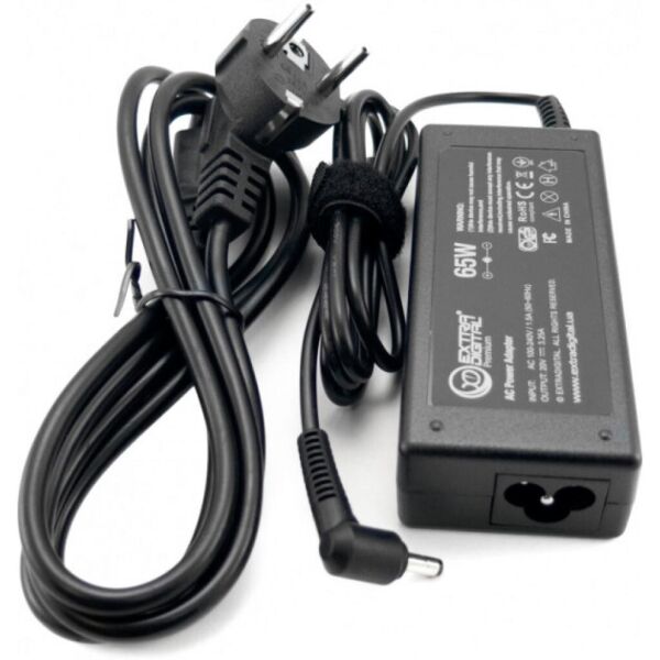 

Блок питания к ноутбуку Extradigital Lenovo 20V, 3.25A, 65W (4.0x1.7) (PSL3869)