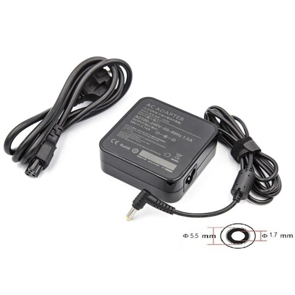 

Блок питания к ноутбуку PowerPlant ACER 220V, 19V 90W 4.74A (5.5*1.7) wall mount (WM-AC90F5517)