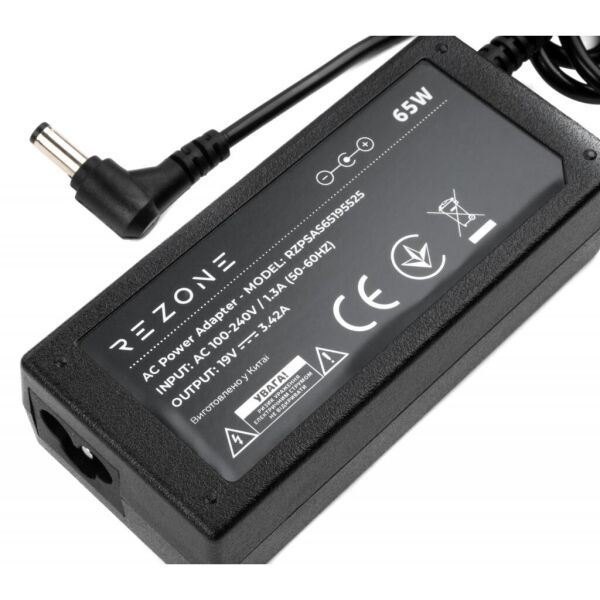 

Блок питания к ноутбуку Rezone ASUS 65W 19V 3,42A разъем 5.5*2.5 (RZPSAS65195525)