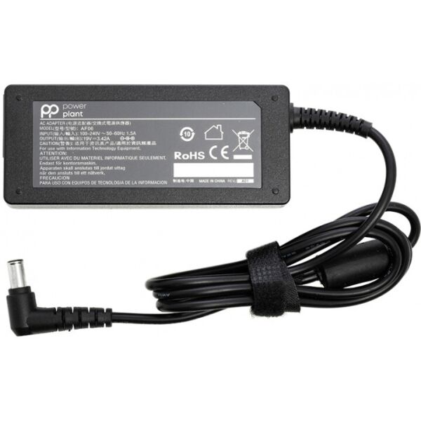

Блок питания PowerPlant для ноутбука LG 6.5х4.4 мм (19V 65W 3.42A) (LG65F6544)