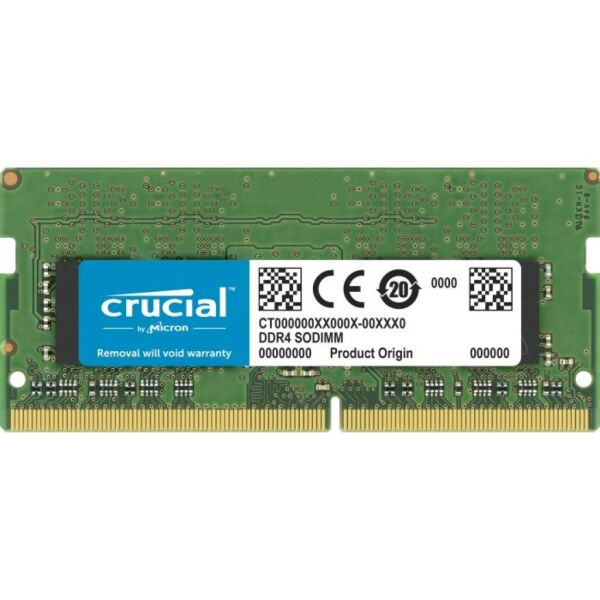 

Модуль памяти для ноутбука SoDIMM DDR4 8GB 3200 MHz Micron (CT8G4SFRA32A)