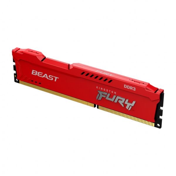 

Модуль памяти для компьютера DDR3 8GB 1600 MHz Fury Beast Red Kingston Fury (ex.HyperX) (KF316C10BR/8)