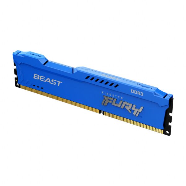 

Модуль памяти для компьютера DDR3 8GB (2x4GB) 1866 MHz Fury Beast Blue Kingston Fury (ex.HyperX) (KF318C10BK2/8)