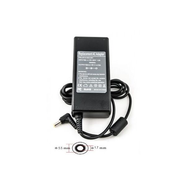 

Блок питания к ноутбуку PowerPlant ACER 220V, 19V 90W 4.74A (5.5*1.7) (AC90F5517)