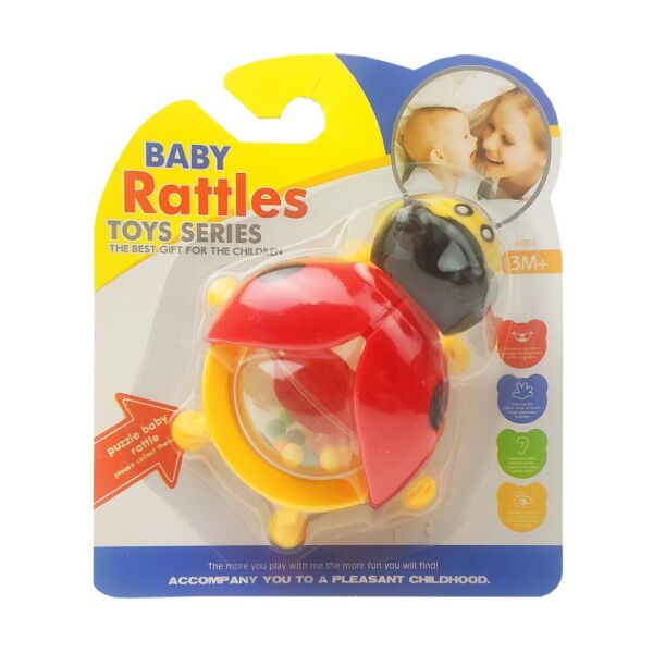 

Детская погремушка Божья Коровка Bambi 8356B (Красный)