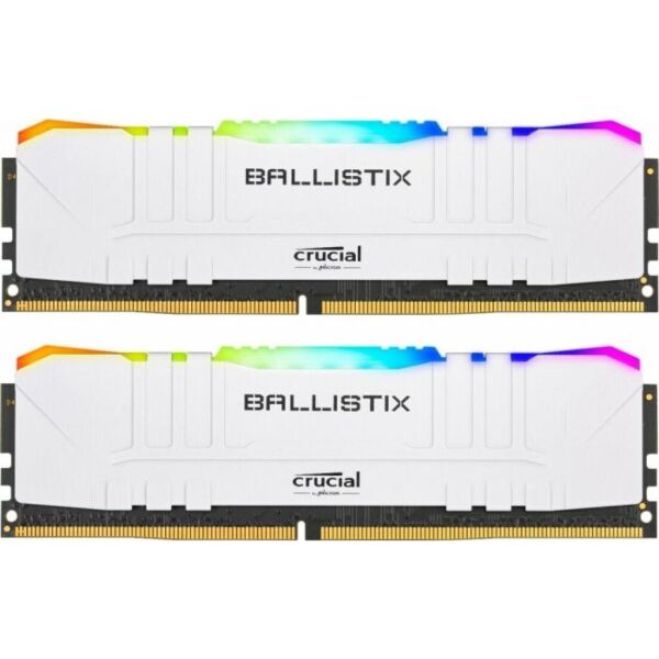 

Модуль памяти для компьютера DDR4 16GB (2x8GB) 3200 MHz Ballistix White RGB Micron (BL2K8G32C16U4WL)