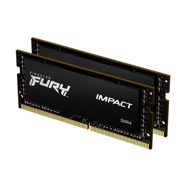 

Модуль памяти для ноутбука SoDIMM DDR4 32GB (2x16GB) 2933 MHz Impact Black Kingston Fury (ex.HyperX) (KF429S17IBK2/32)