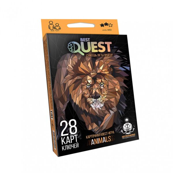 

Детская карточная квест-игра "BEST QUEST" Danko Toys BQ-01 рус (Оранжевый)