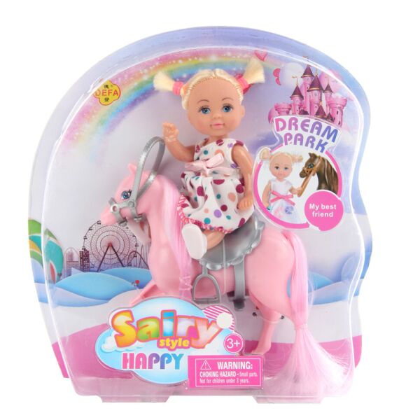 

Игровой набор "Кукла с лошадкой" DEFA 8410 (Розовый)