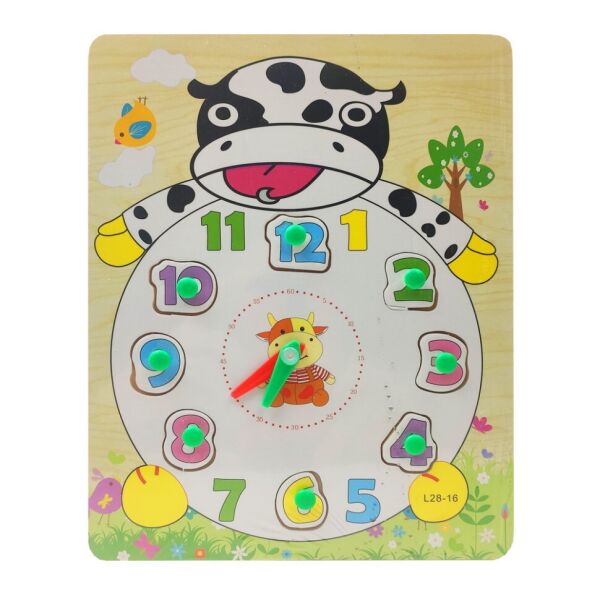 

Деревянная игрушка Часы Bambi MD 2036 (Корова)