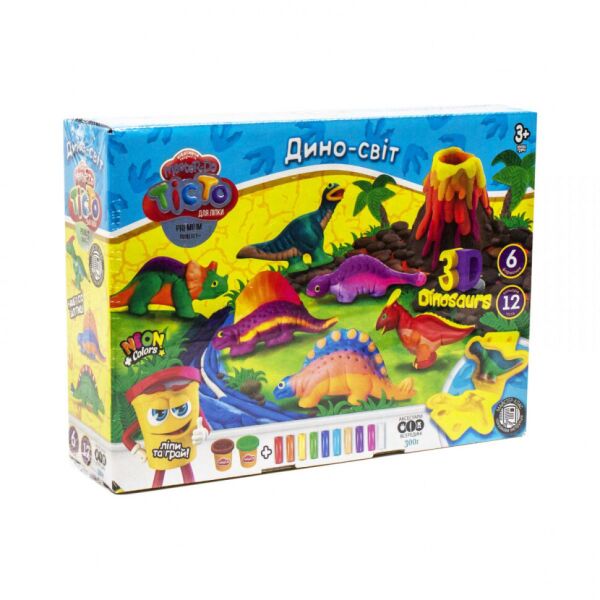 

Набор креативного творчества "Тесто для лепки Master Do" Danko Toys TMD-10 укр (Динозавры)