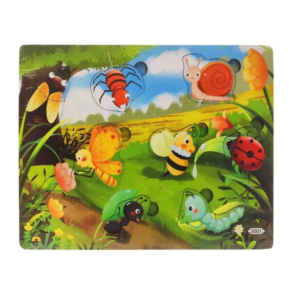 

Деревянная игрушка Пазлы Bambi MD 2561 (Насекомые)