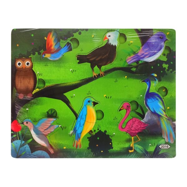 

Деревянная игрушка Пазлы Bambi MD 2561 (Птицы)