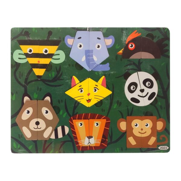 

Деревянная игрушка Пазлы Bambi MD 2561 (Животные фигурками)
