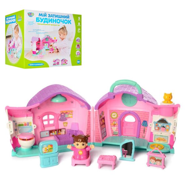 

Интерактивный Домик для кукол Limo Toy 3128B 30х22х20 см
