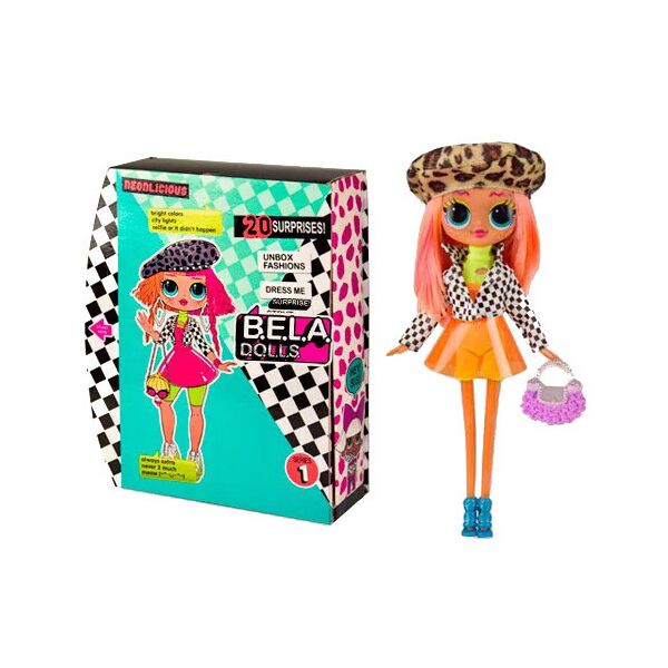 

Игровой набор с куклой "Bela Dolls" Bambi BL1150 (Neonlicious)