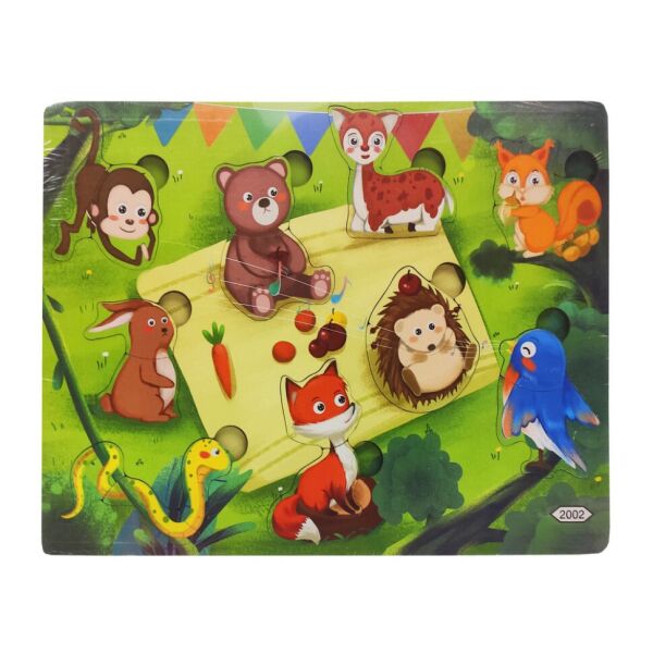 

Деревянная игрушка Пазлы Bambi MD 2561 (Животные на полянке)