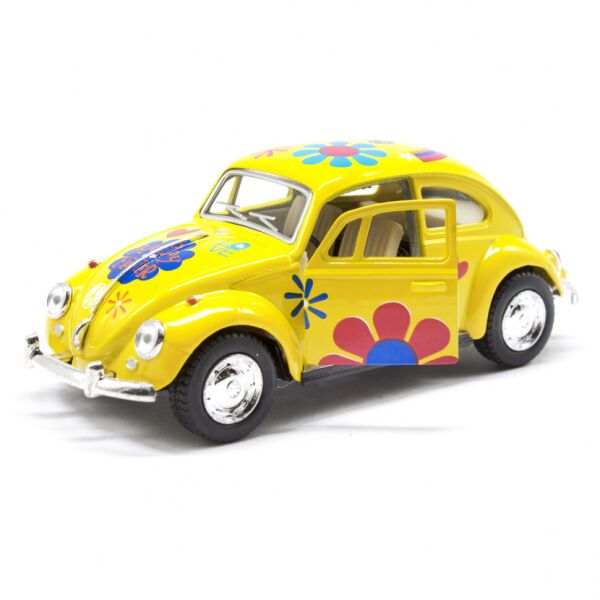 

Машинка Volkswagen Beetle 1962 Classic Kinsmart KT5057WF инерционная, 1:32 (Желтый)