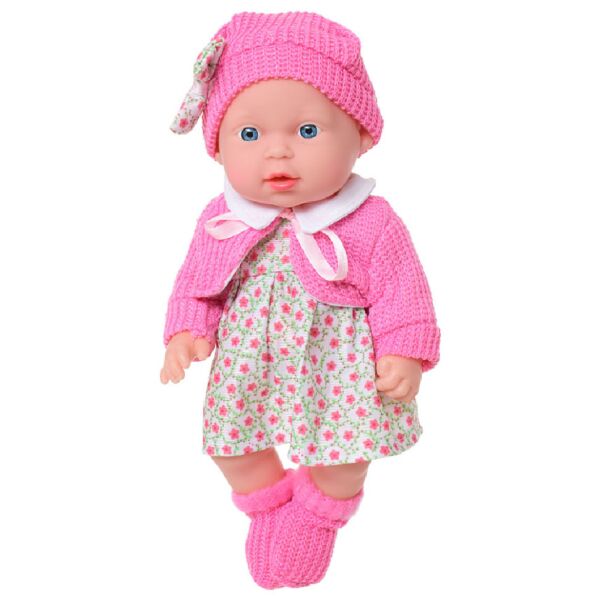 

Кукла пупс Limo Toy 216-H-255-F, 26 см, плачет, смеётся, говорит "ма-ма", "па-па" (Розовое Платье)