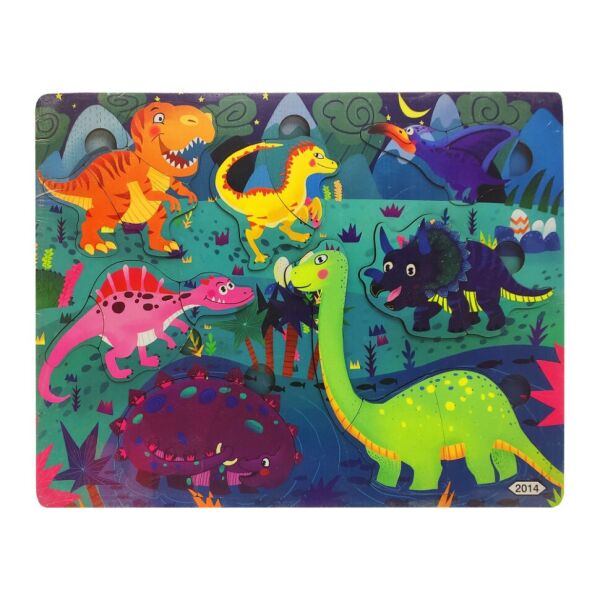 

Деревянная игрушка Пазлы Bambi MD 2561 (Динозавры)
