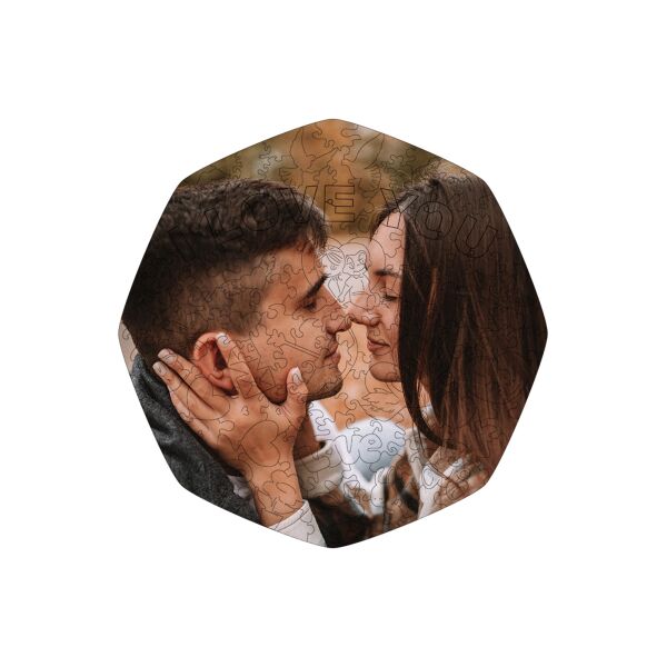 

Деревянный фотопазл Любовь