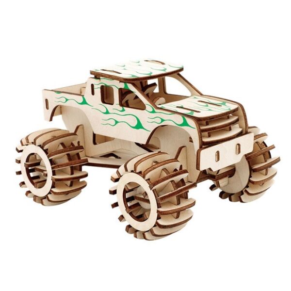 

3D деревянный пазл конструктор MooKids Monster truck (ML009)