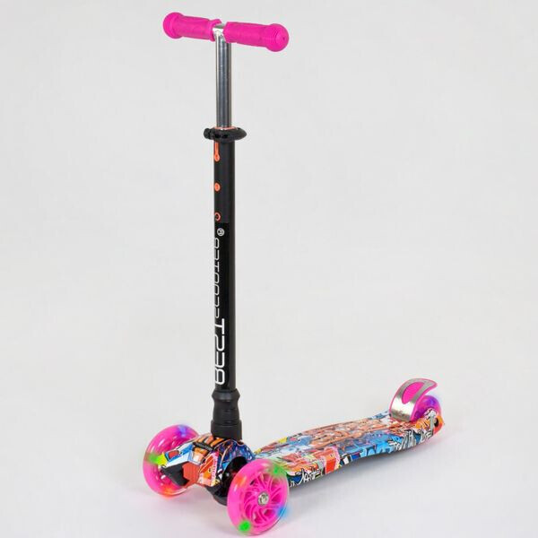 

Детский самокат Best Scooter MAXI PRINT Розовый Граффити (sc5119)