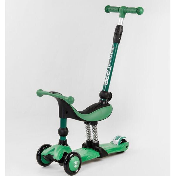 

Самокат 5в1 с сиденьем и родительской ручкой Best Scooter Зеленый (sa324)
