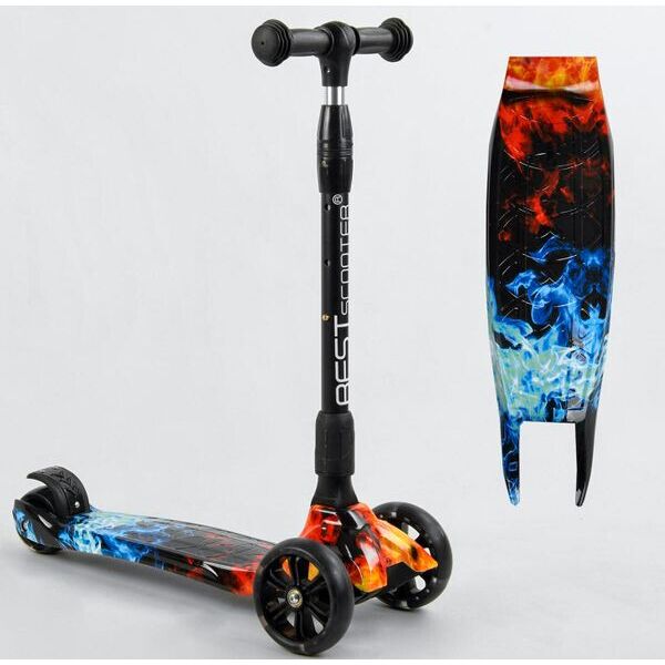 

Детский Трехколесный самокат Best Scooter Smart Maxi Огонь и Лед (wo7515)