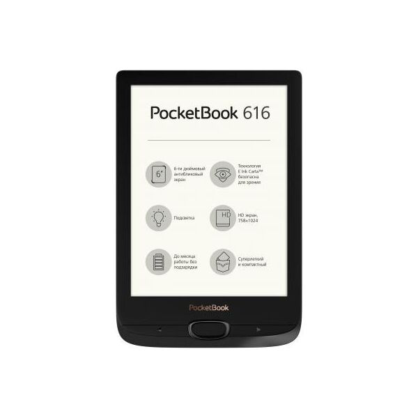 

Електронна книга Pocketbook 616 Basic Lux2, Obsidian Black (PB616-H-CIS)