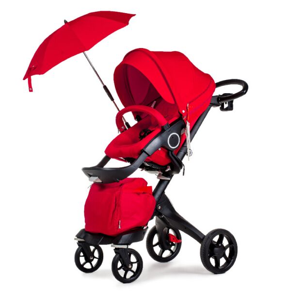 

Универсальная коляска 2в1 DSLAND V8 Black-Red красный