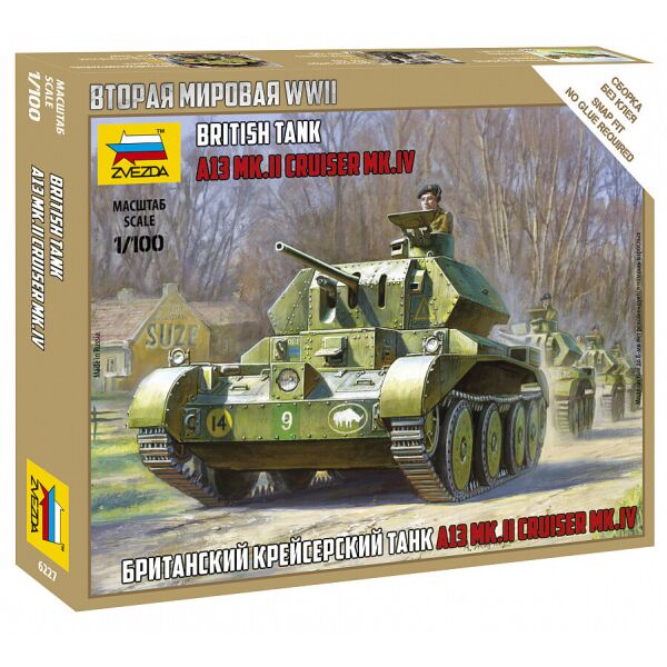 

Британский крейсерский танк А13 Mk.II Crusader Mk.IV 1/100