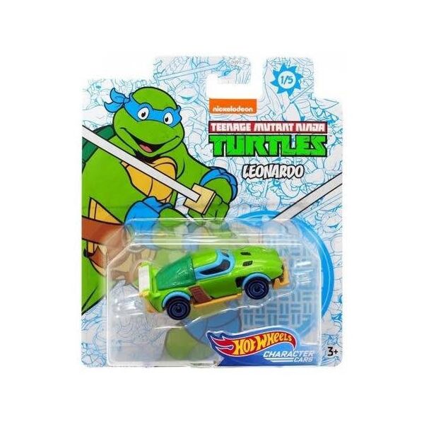 

Машина Леонардо Черепашки Ниндзя TEENAGE MUTANT NINJA TURTLES LEONARDO HOT WHEELS CHARACTER CARS