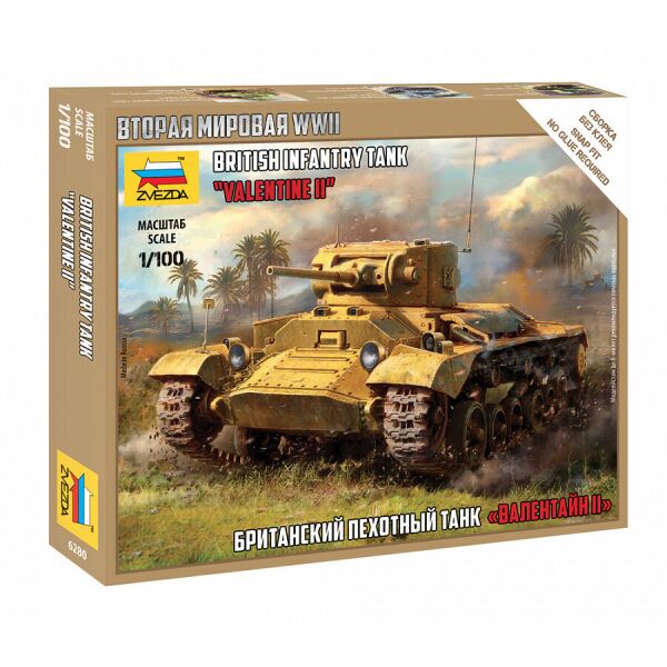 

Британский пехотный танк «Валентайн» II 1/100
