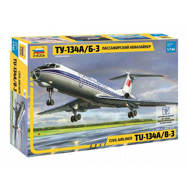 

Пассажирский авиалайнер Ту-134А/Б-3 1/144