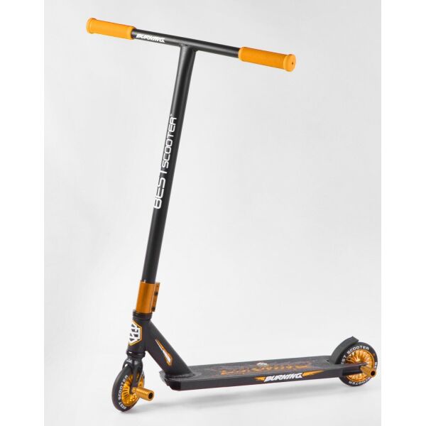 

Самокат трюковый Best Scooter HIC-система, с пеги 95819 Black-Yellow (95819)