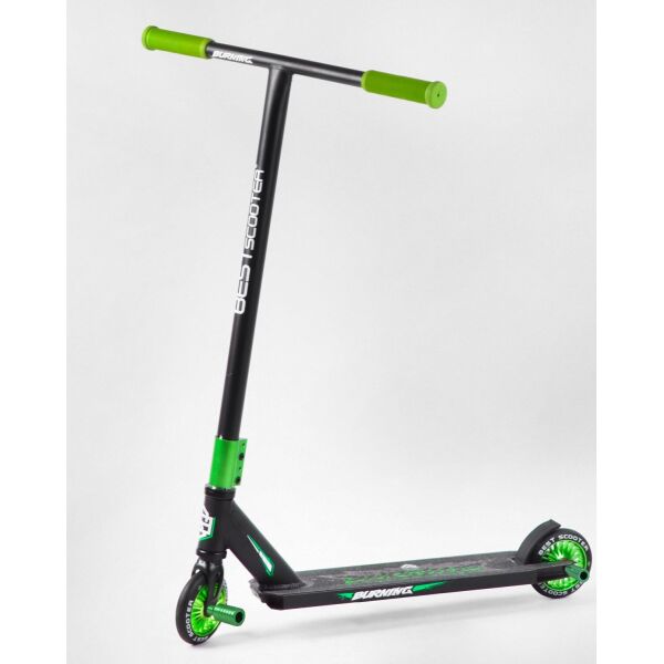 

Самокат трюковый Best Scooter HIC-система, с пеги 42804 Black-Green (42804)