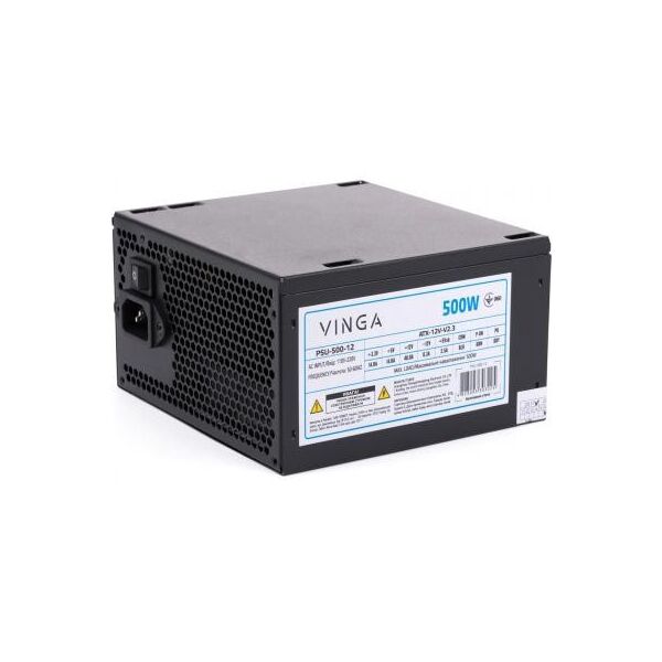 

Блок живлення Vinga 500W (PSU-500-12)
