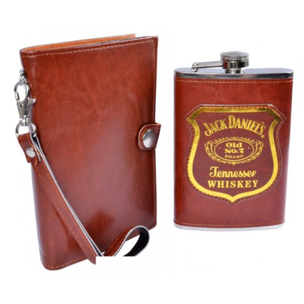 

Фляга в кожаной барсетке Jack Daniels Present 270 мл PJ-2