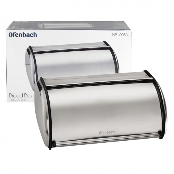 

Хлебница из нержавеющей стали и пластика Ofenbach 43,5х27х18см MKM-100801