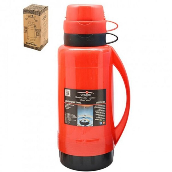 

Термос Stenson MMS-MT-3321 Красный, 2чашки, 1.0л