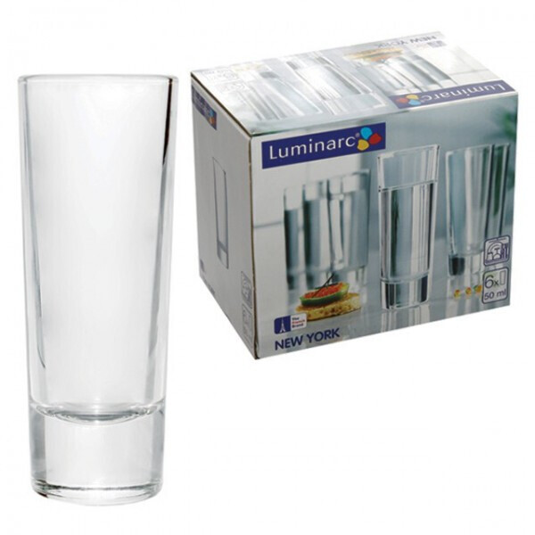 

Рюмки стеклянные Luminarc New York 50мл 6шт 09862 MLM-H5018-1
