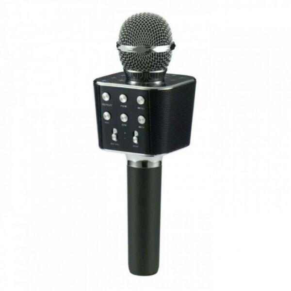 

Беспроводной микрофон караоке блютуз WS-1688 Bluetooth динамик USB Чёрный (73355)