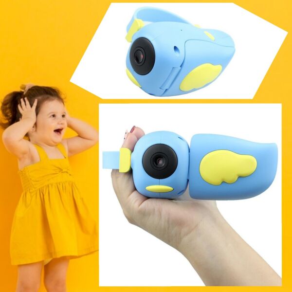 

Детская видеокамера Smart Kids Video Camera HD DV-A100 на 10 мП со встроенным микрофоном и игрой /Голубая (27531)