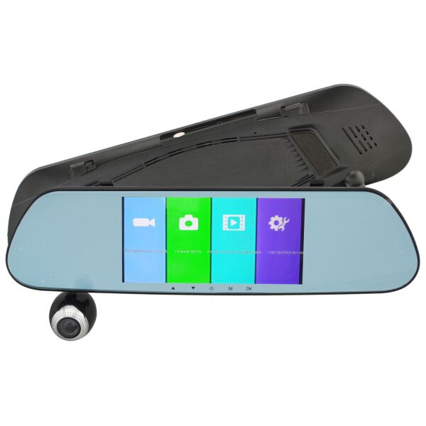 

Видеорегистратор зеркало с сенсорным экраном DVR V9TP 3 камеры Black Box (10127)
